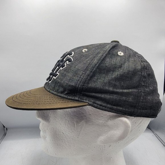 Neff Hat Adults Adjustable Snapback Gray Black Embroidered Logo Baseball Cap - Picture 2 of 9